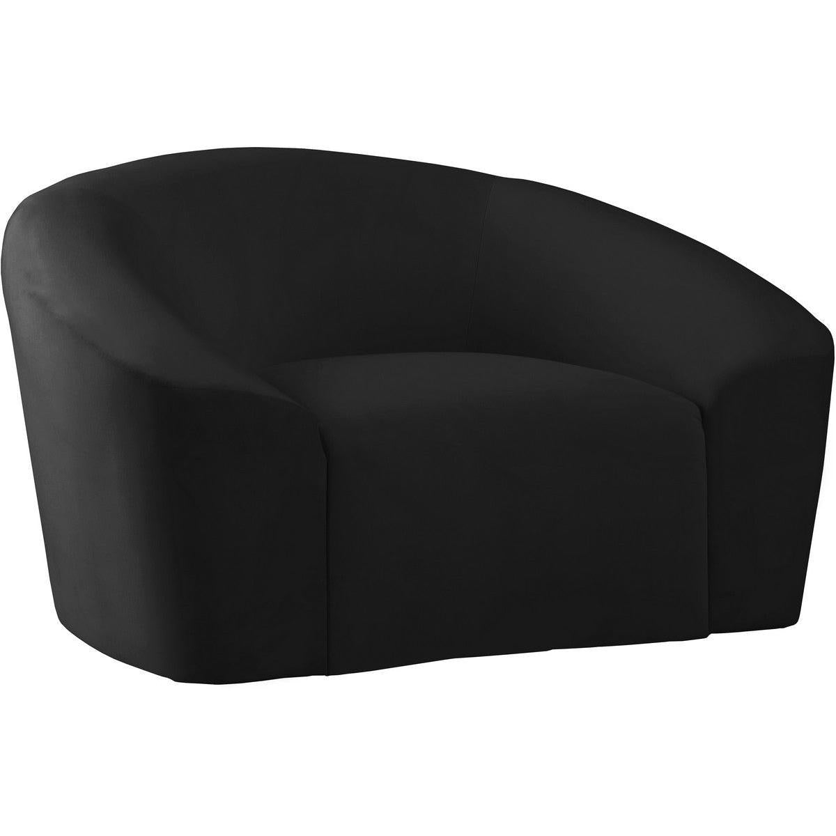 Meridian Furniture Riley Black Velvet ChairMeridian Furniture - Chair - Minimal And Modern - 1