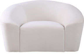 Meridian Furniture Riley Cream Velvet Chair
