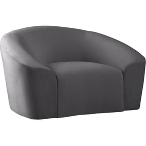 Meridian Furniture Riley Grey Velvet ChairMeridian Furniture - Chair - Minimal And Modern - 1