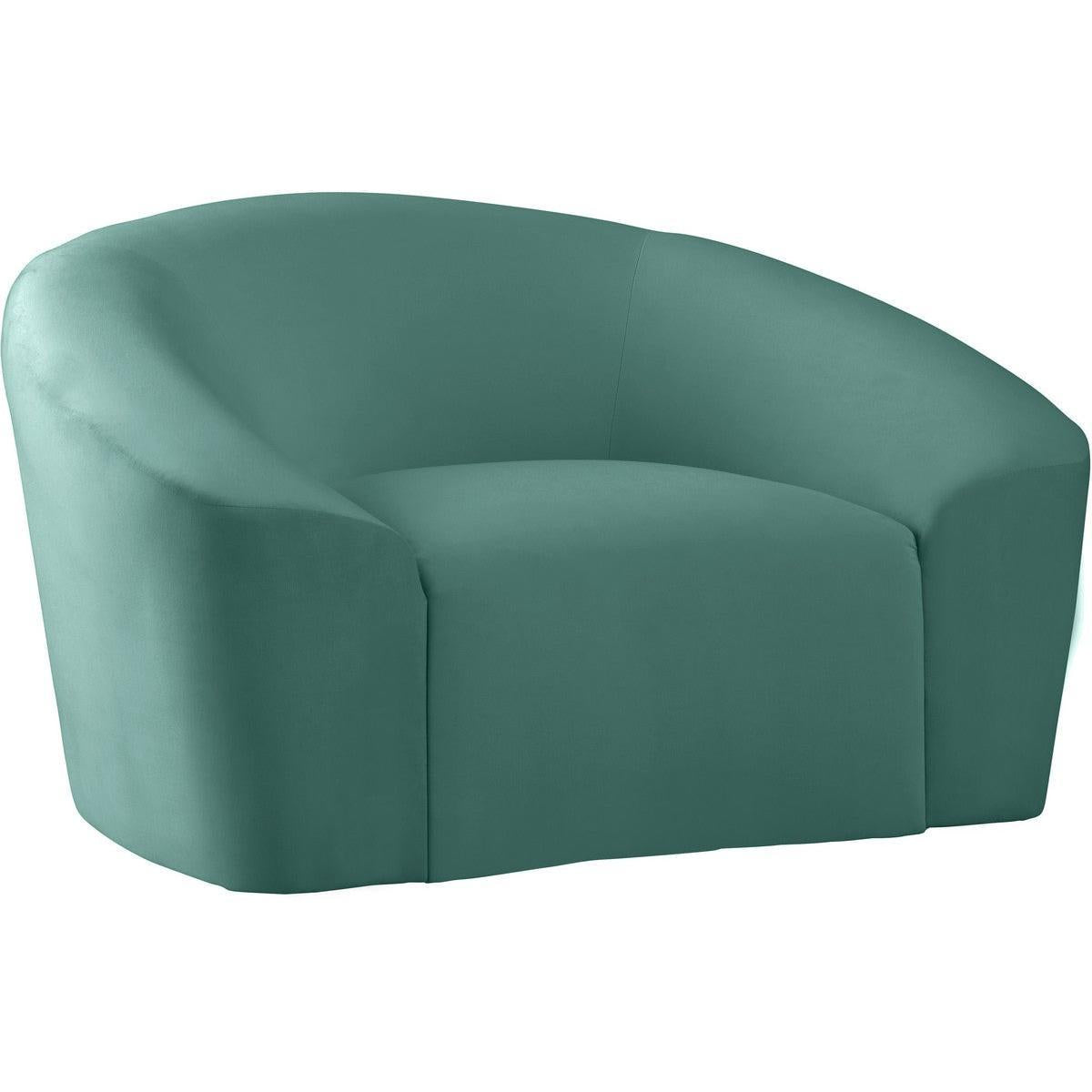 Meridian Furniture Riley Mint Velvet ChairMeridian Furniture - Chair - Minimal And Modern - 1