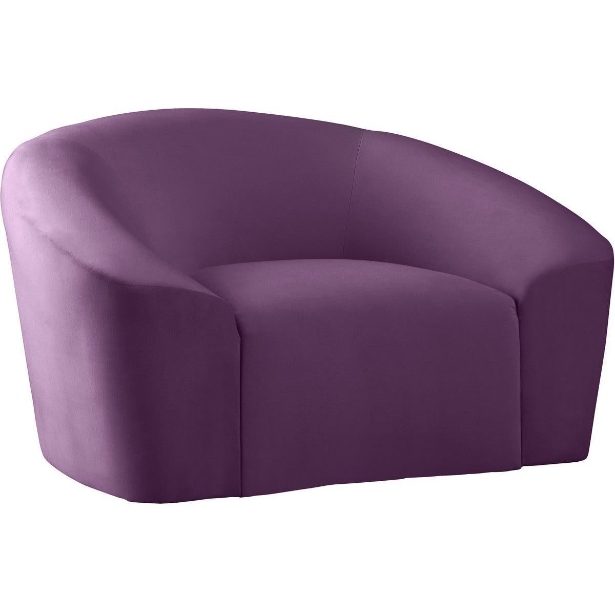 Meridian Furniture Riley Purple Velvet ChairMeridian Furniture - Chair - Minimal And Modern - 1