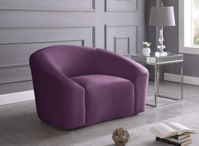 Meridian Furniture Riley Purple Velvet Chair