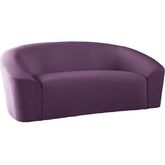 Meridian Furniture Riley Purple Velvet LoveseatMeridian Furniture - Loveseat - Minimal And Modern - 1