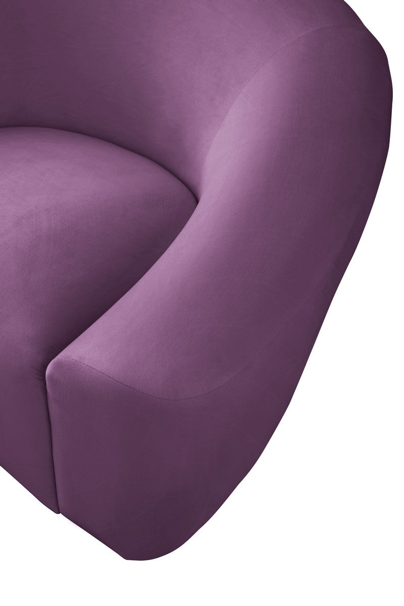Meridian Furniture Riley Purple Velvet Loveseat