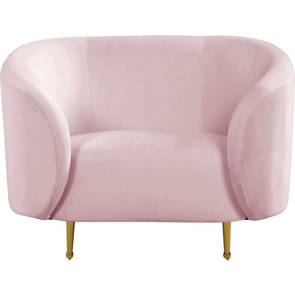 Meridian Furniture Lavilla Pink Velvet ChairMeridian Furniture - Chair - Minimal And Modern - 1