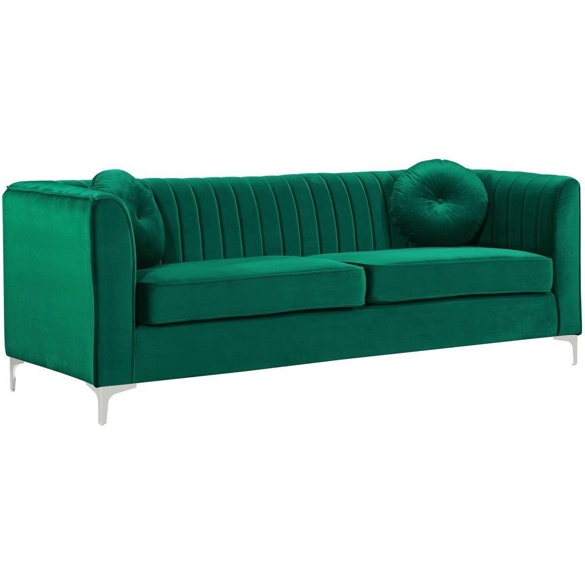 Meridian Furniture Isabelle Green Velvet SofaMeridian Furniture - Sofa - Minimal And Modern - 1