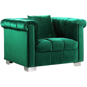 Meridian Furniture Kayla Green Velvet ChairMeridian Furniture - Chair - Minimal And Modern - 1