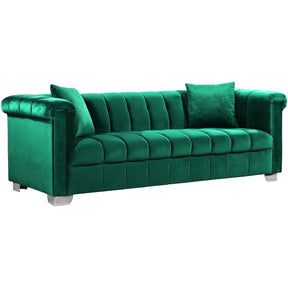 Meridian Furniture Kayla Green Velvet SofaMeridian Furniture - Sofa - Minimal And Modern - 1