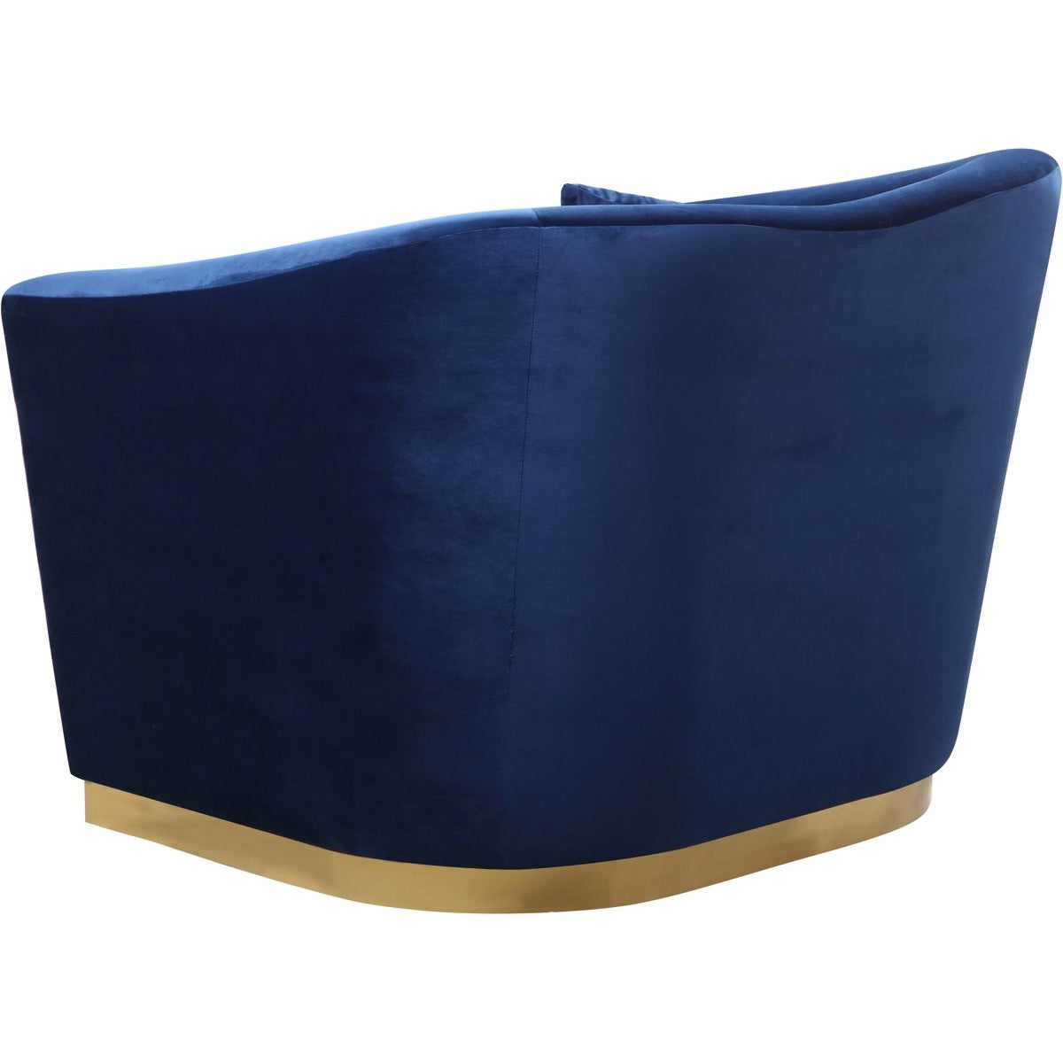 Meridian Furniture Arabella Navy Velvet Chair-Minimal & Modern