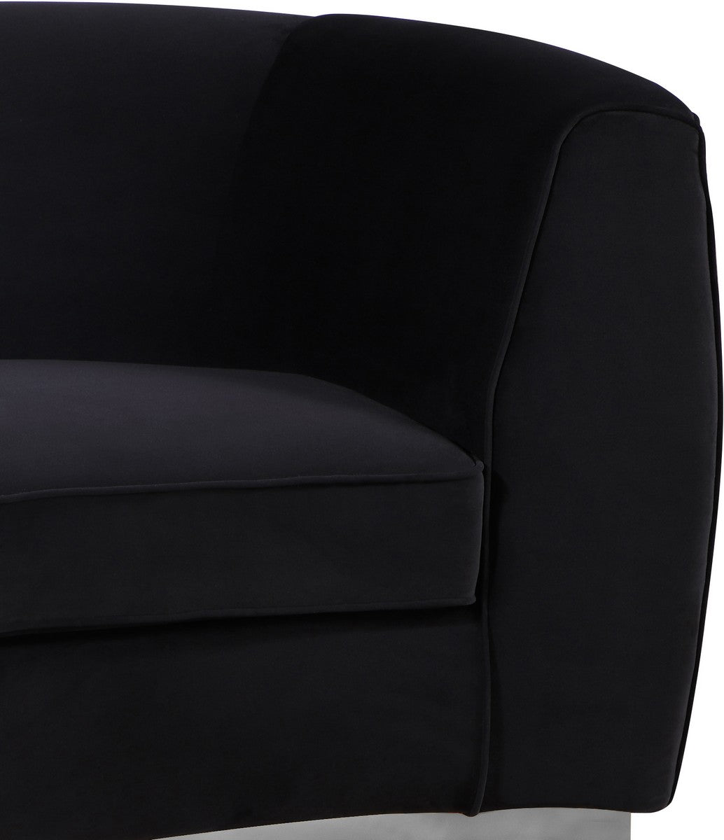 Meridian Furniture Julian Black Velvet Chair