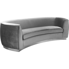 Meridian Furniture Julian Grey Velvet SofaMeridian Furniture - Sofa - Minimal And Modern - 1