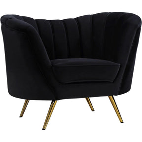 Meridian Furniture Margo Black Velvet ChairMeridian Furniture - Chair - Minimal And Modern - 1