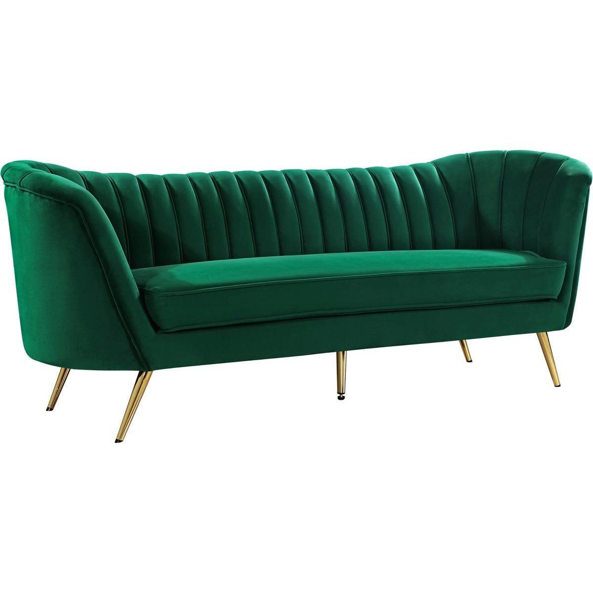 Meridian Furniture Margo Green Velvet SofaMeridian Furniture - Sofa - Minimal And Modern - 1