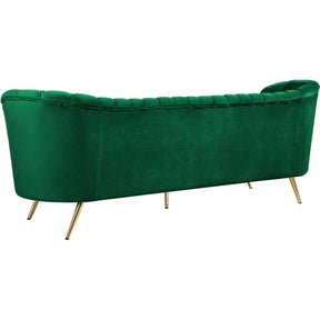 Meridian Furniture Margo Green Velvet Sofa-Minimal & Modern