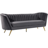 Meridian Furniture Margo Grey Velvet SofaMeridian Furniture - Sofa - Minimal And Modern - 1