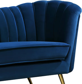 Meridian Furniture Margo Navy Velvet Sofa