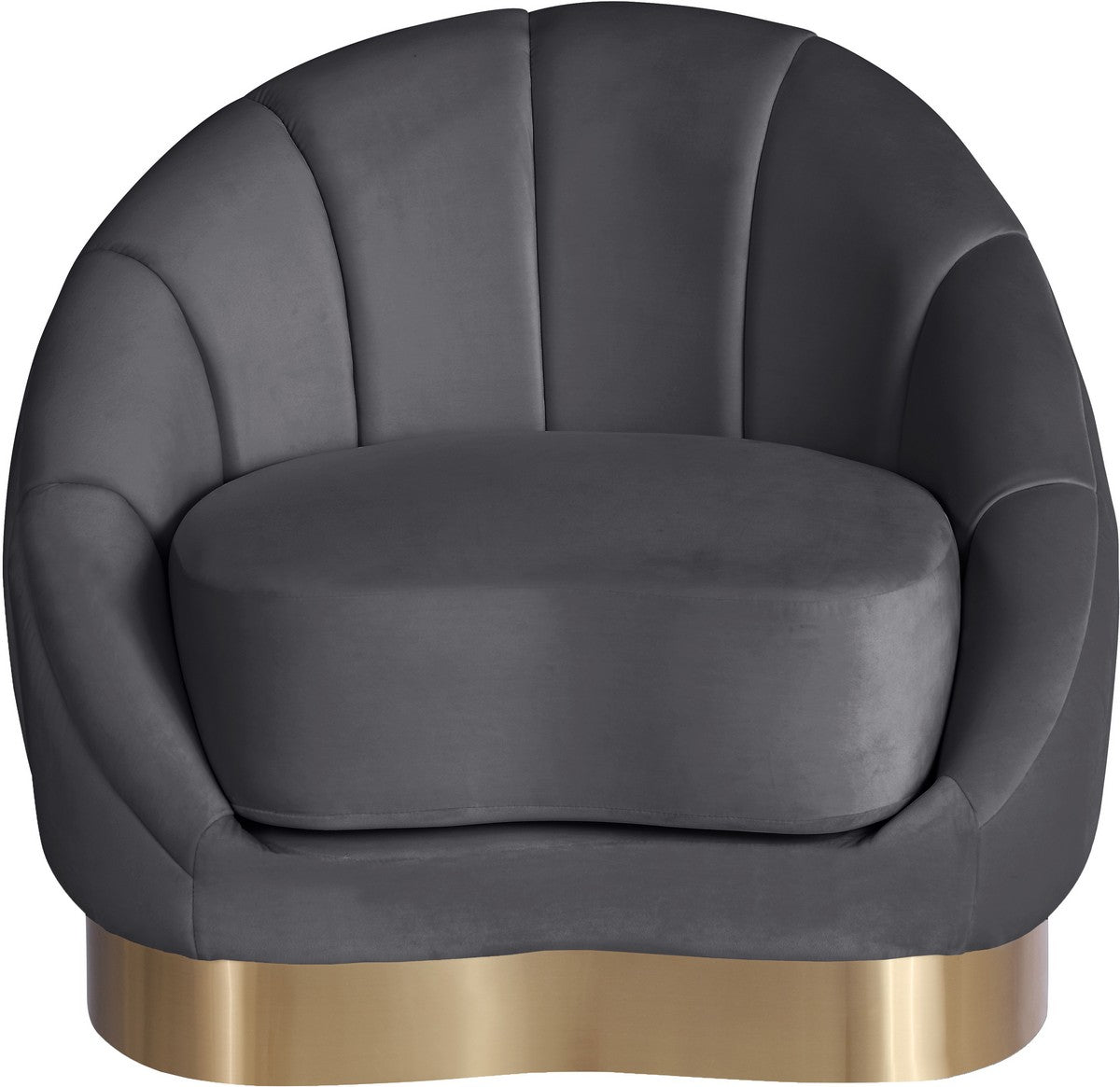 Meridian Furniture Shelly Grey Velvet Chair