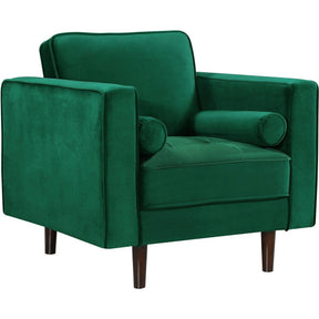 Meridian Furniture Emily Green Velvet ChairMeridian Furniture - Chair - Minimal And Modern - 1