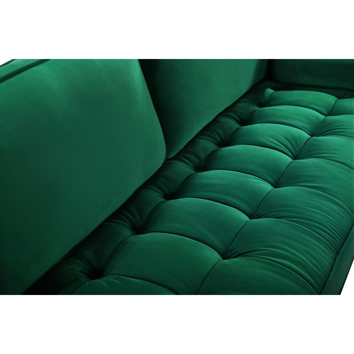 Meridian Furniture Emily Green Velvet Chair-Minimal & Modern