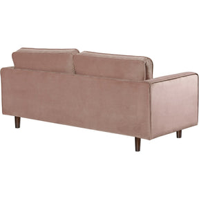 Meridian Furniture Emily Pink Velvet Sofa-Minimal & Modern