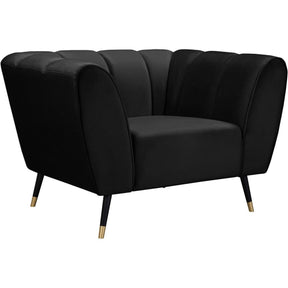 Meridian Furniture Beaumont Black Velvet ChairMeridian Furniture - Chair - Minimal And Modern - 1