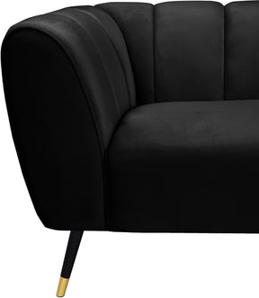 Meridian Furniture Beaumont Black Velvet Chair