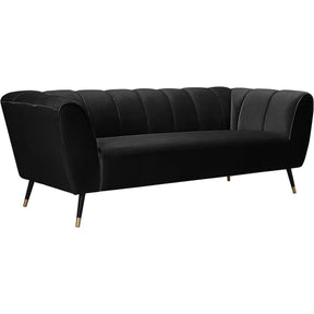 Meridian Furniture Beaumont Black Velvet SofaMeridian Furniture - Sofa - Minimal And Modern - 1