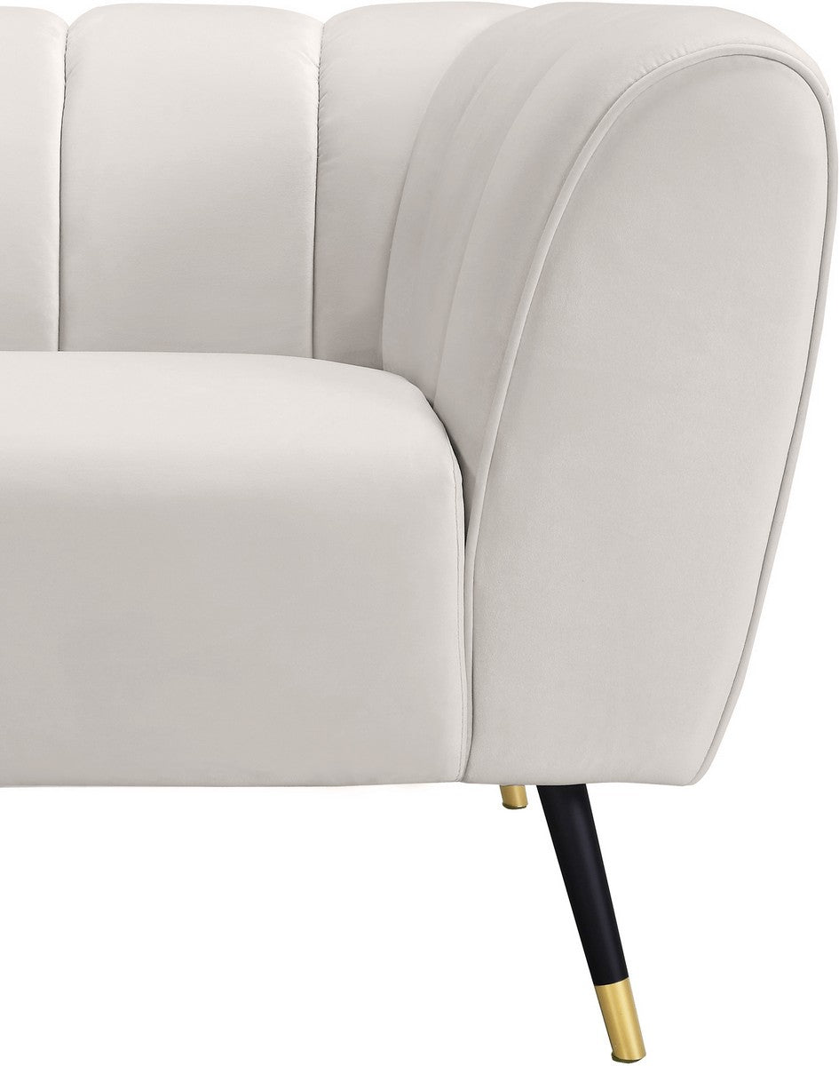 Meridian Furniture Beaumont Cream Velvet Chair