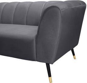 Meridian Furniture Beaumont Grey Velvet Sofa