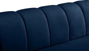 Meridian Furniture Beaumont Navy Velvet Sofa