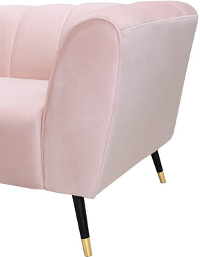 Meridian Furniture Beaumont Pink Velvet Chair