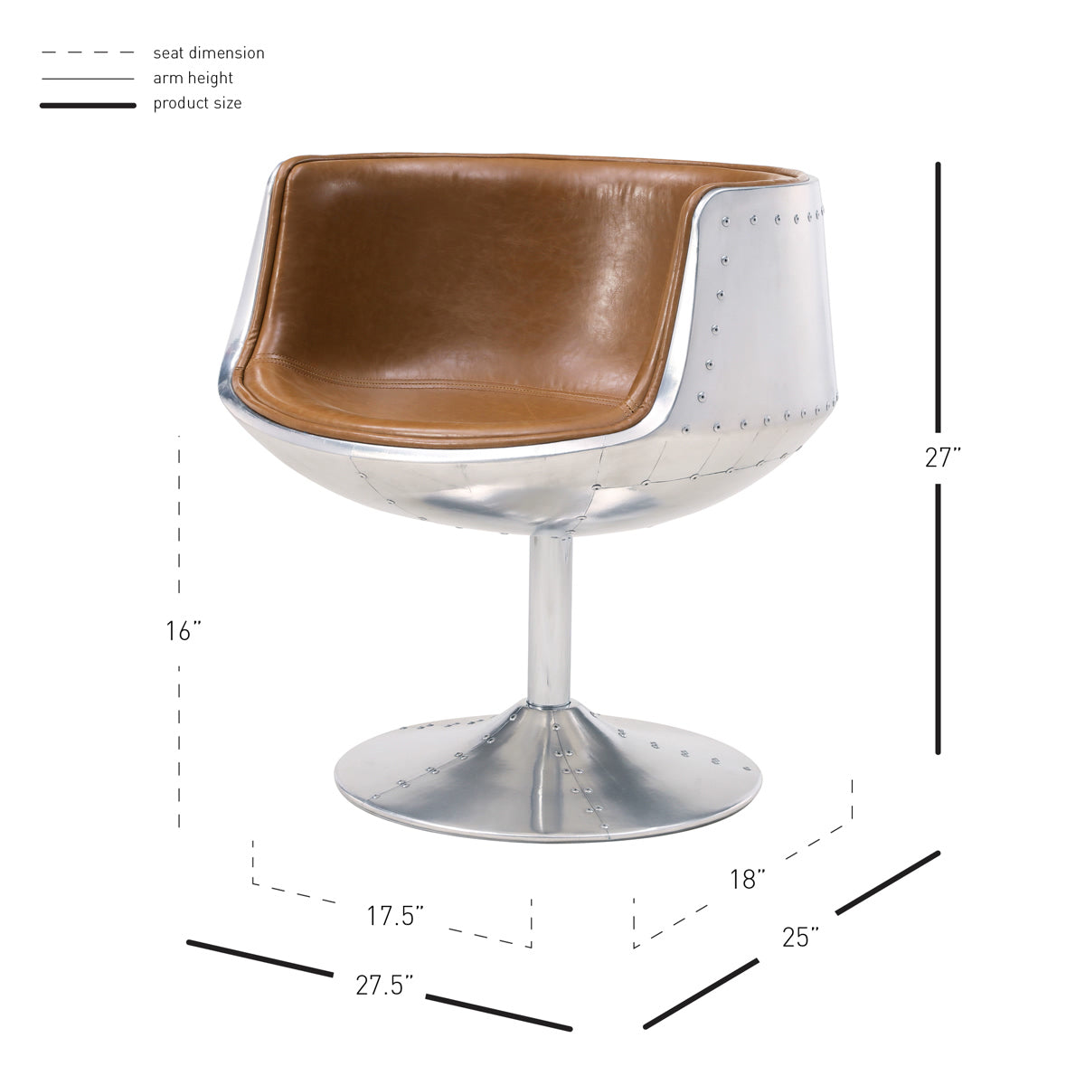 Conan Swivel Chair by New Pacific Direct - 6300002