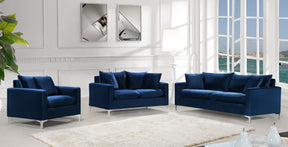 Meridian Furniture Naomi Navy Velvet Chair