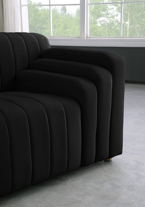Meridian Furniture Naya Black Velvet Chair