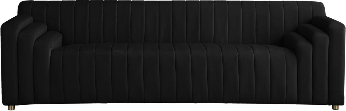 Meridian Furniture Naya Black Velvet Sofa