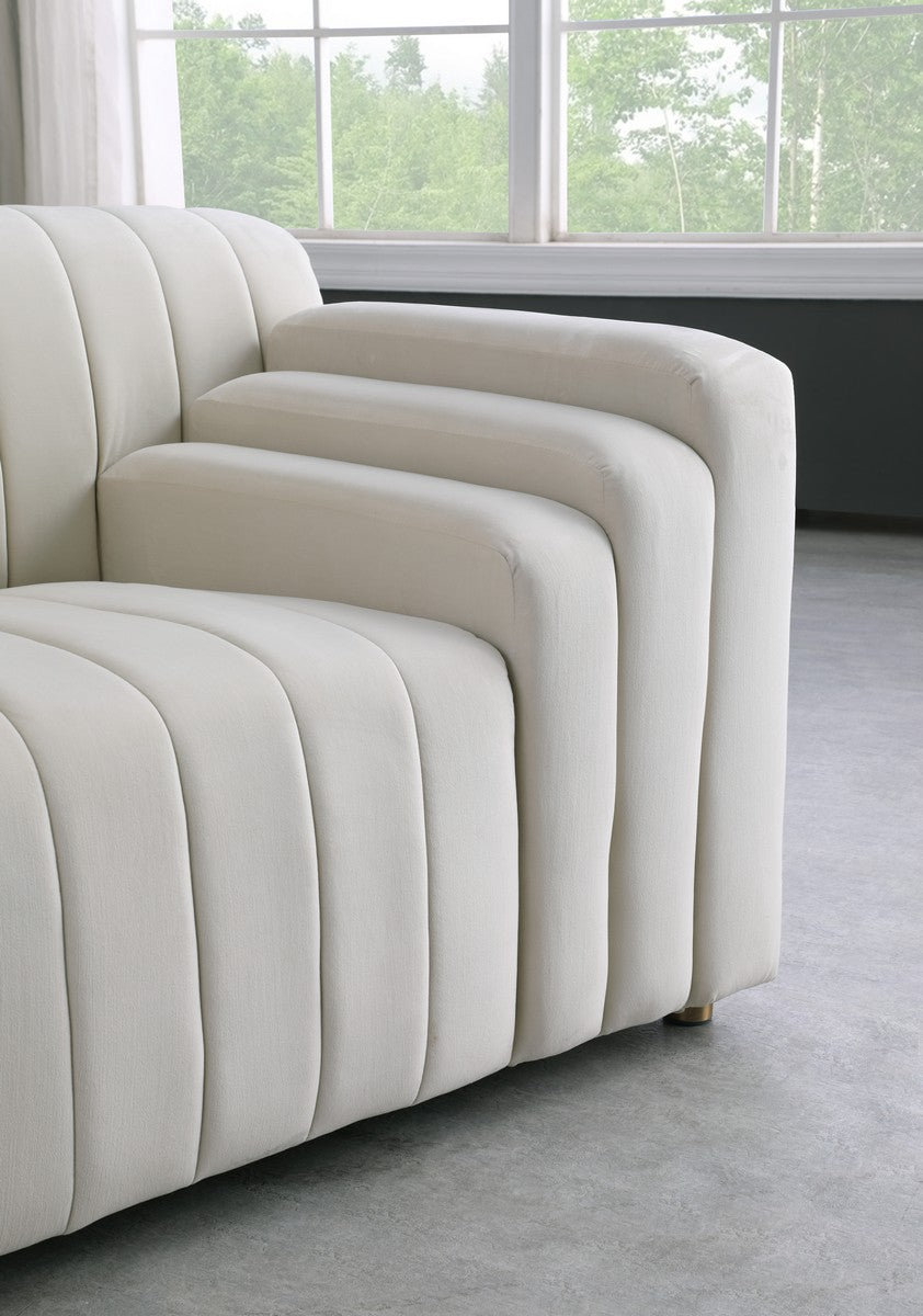 Meridian Furniture Naya Cream Velvet Chair