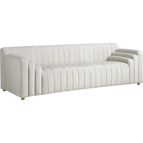 Meridian Furniture Naya Cream Velvet SofaMeridian Furniture - Sofa - Minimal And Modern - 1