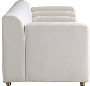 Meridian Furniture Naya Cream Velvet Sofa