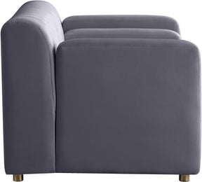 Meridian Furniture Naya Grey Velvet Chair