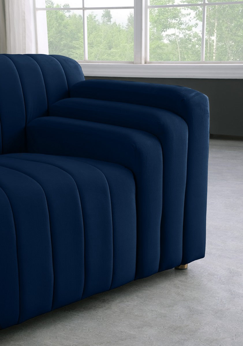 Meridian Furniture Naya Navy Velvet Chair