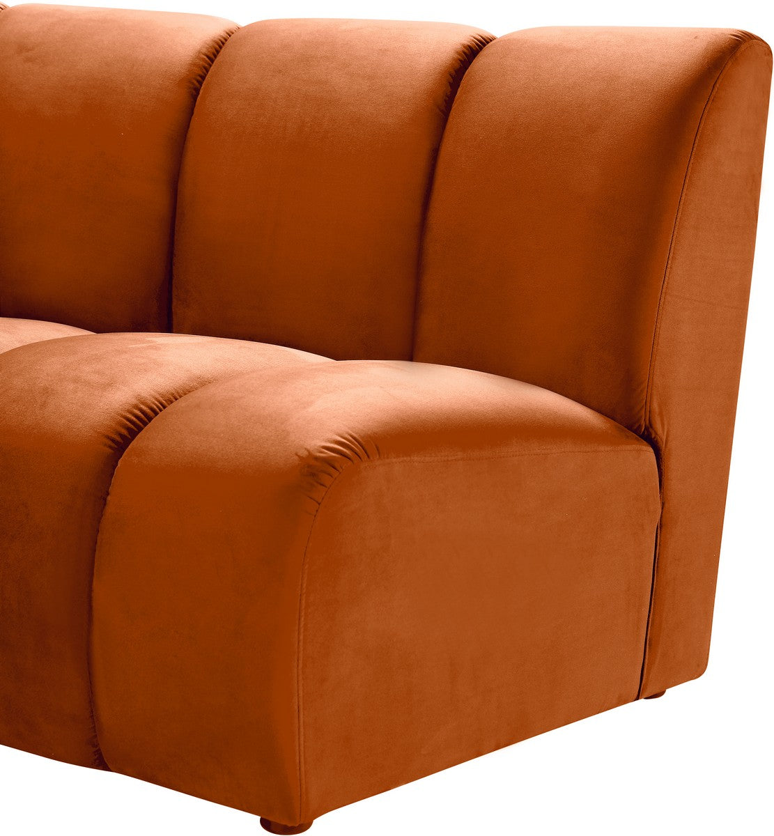 Meridian Furniture Infinity Cognac Velvet Modular Chair