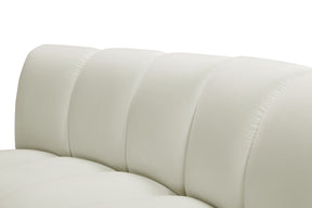 Meridian Furniture Infinity Cream Velvet 11pc. Modular Sectional
