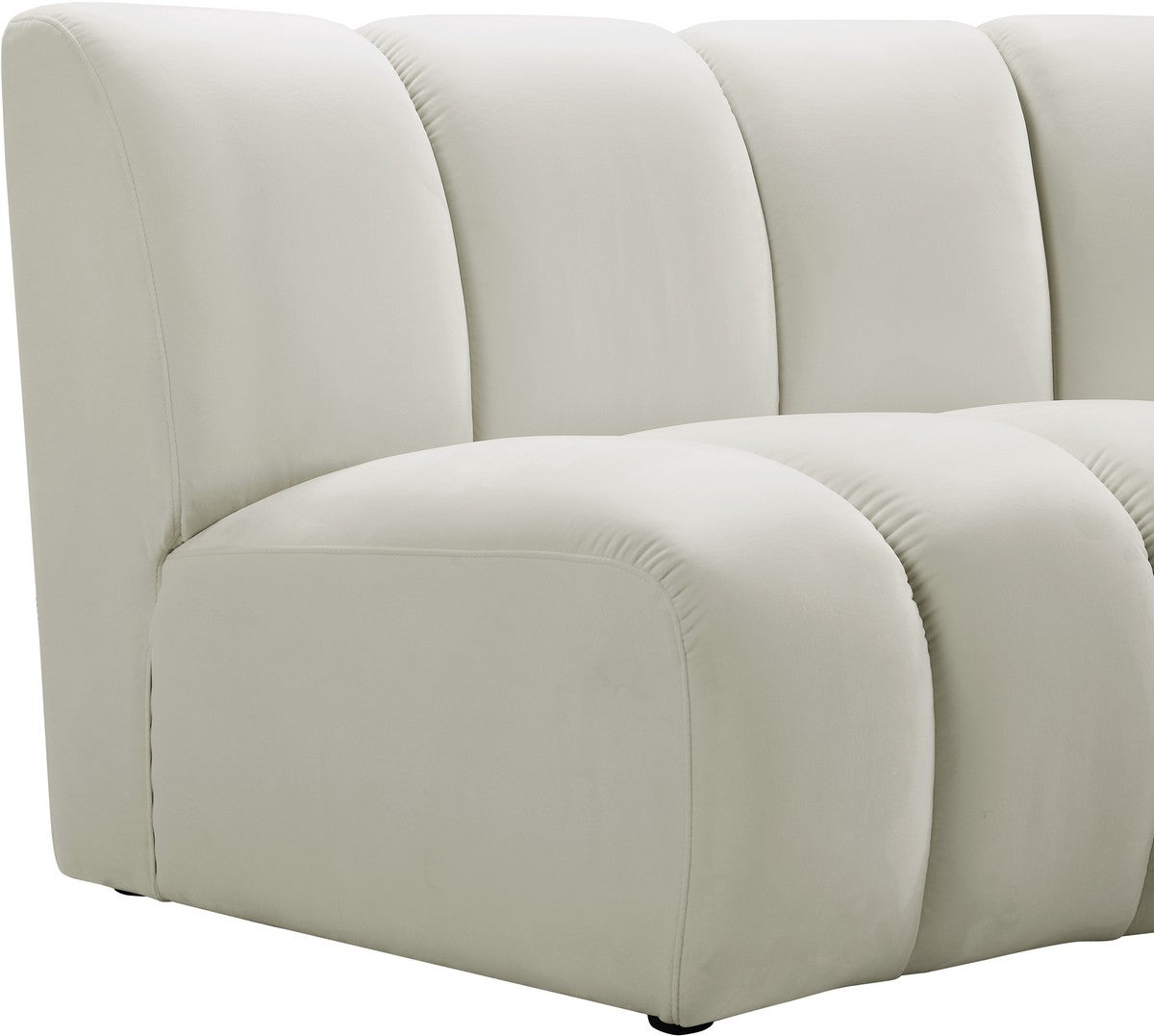 Meridian Furniture Infinity Cream Velvet Modular Chair