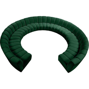 Meridian Furniture Infinity Green Velvet 11pc. Modular SectionalMeridian Furniture - 11pc. Modular Sectional - Minimal And Modern - 1