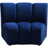 Meridian Furniture Infinity Navy Velvet Modular ChairMeridian Furniture - Modular Chair - Minimal And Modern - 1