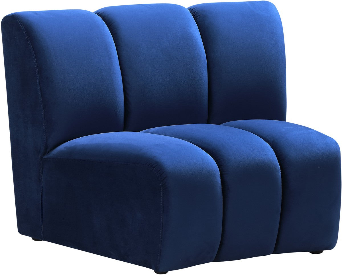 Meridian Furniture Infinity Navy Velvet Modular Chair