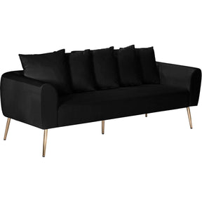Meridian Furniture Quinn Black Velvet SofaMeridian Furniture - Sofa - Minimal And Modern - 1