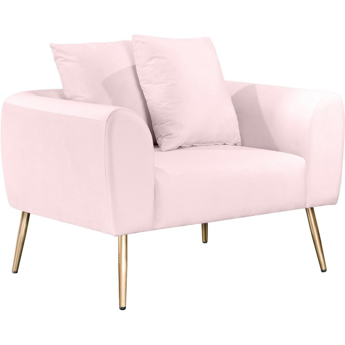 Meridian Furniture Quinn Pink Velvet ChairMeridian Furniture - Chair - Minimal And Modern - 1