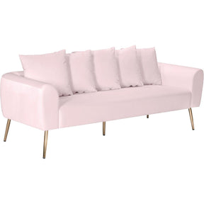 Meridian Furniture Quinn Pink Velvet SofaMeridian Furniture - Sofa - Minimal And Modern - 1