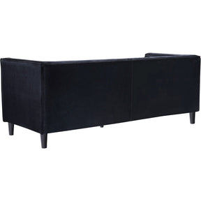 Meridian Furniture Taylor Black Velvet Sofa-Minimal & Modern